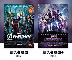感受一下这几年超级英雄电影的海报变化

#复联4世界首映# #复仇者联盟4：终局之战# ​​​​