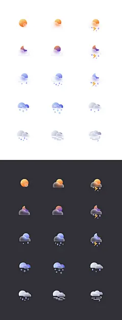 图标 icon 毛玻璃 天气 by阿常先生