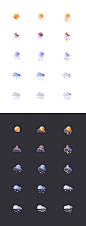 图标 icon 毛玻璃 天气 by阿常先生