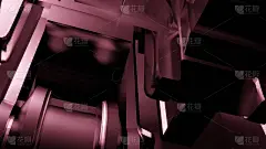 一个抽象的科幻背景的3d渲染插图。用于名片模板、名片、邀请函、广告、横幅、商业用途