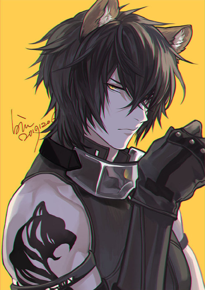 明日方舟布洛卡啥都看不清乱rua了画错不管67676767