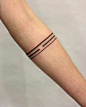 #tattoo##纹身#Lines | Arm Band Tattoo: 