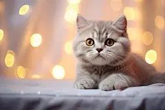 毛茸茸的卖萌小猫