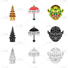 标志,传统,热,扶手椅,面具,动物,夏天,旅行,布置