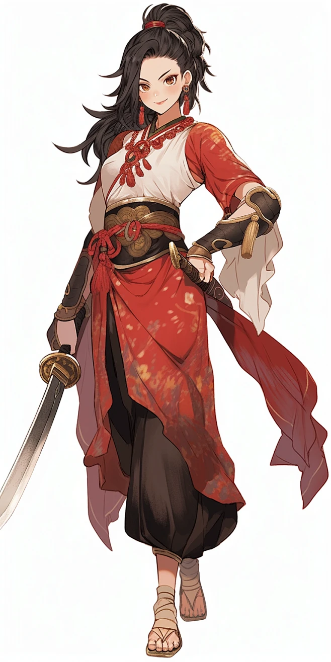 AI武侠游戏角色设定素材 国风人物服装插画设计参考 影视概念设计-淘宝网-花瓣网