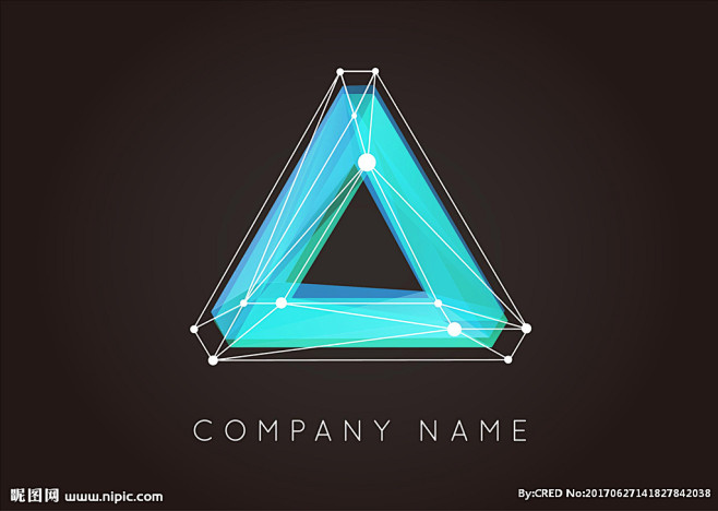 矛盾空间三角形矢量图下载