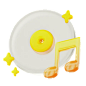 Music Player 3D Icon