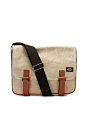 Waxed linen messenger bag by Jack Spade on Park & Bond