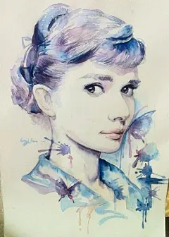 水彩插画人物 - 堆糖，美图壁纸兴趣社区