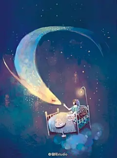 [【插画】晚安集。] 每个人都在追求相爱，喜悦，成功。但为何会落空？因为你失落了真实的自己。
