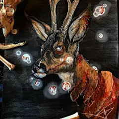 #作品赏析# 一组手绘装饰性动物插画，精灵一样的动物，精灵一样的小姐姐( ˘ ³˘)
小姐姐Ins：O网页链接 ​​​​