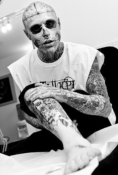 Rick Genest 纹身