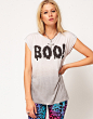 OMEIU英国正品代购 ASOS 欧美时尚BOO字母印花短袖T恤09.23
