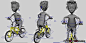 骑单车的小男孩MAYA模型,带动画_新CG儿,免费素材下载,AE模板,3D模型,平面设计素材,CG作品欣赏