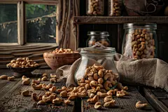 健康天然的腰果小吃