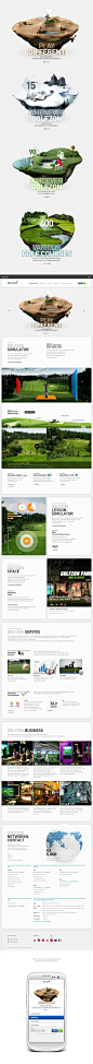 GolfZone全球网站设计由加X，通过Behance