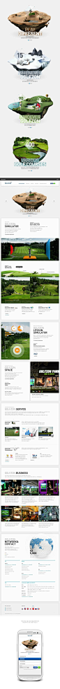 GolfZone Global Website Design by Plus X , via Behance | 3d