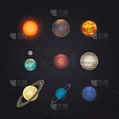 信息图表,行星,华丽的,天文学,椭圆形,太空,矢量,天王星,教育