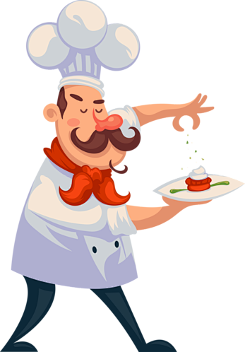 厨师炒菜厨师卡通