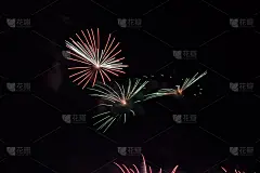 烟花看起来像奇异的鸟