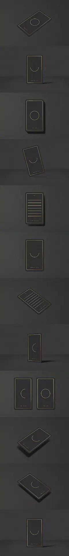 少见稀有的12.1cm×7cm塔罗牌扑克牌卡片名片设计VI样机展示模型mockups-贴膜版