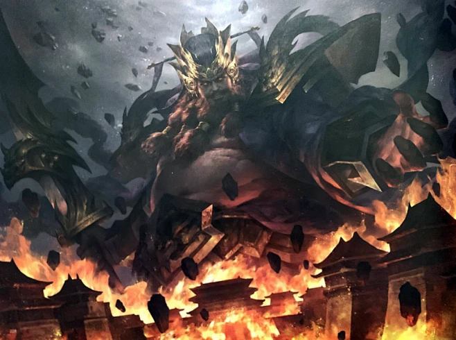 天魔乱舞*董卓_看图_三国杀皮肤吧_百度贴吧图片_回去五国图片素材-花瓣网