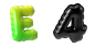 可充气的3D字母表