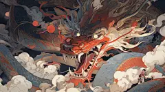 中国神话 东方神兽 壁纸 (10)