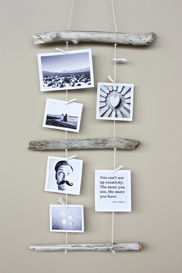 DIY: driftwood photo...
