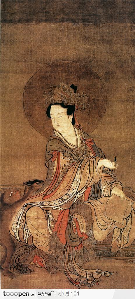 中国国画之人物-圣母娘娘