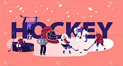hockey competition tournament concept men in
