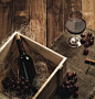 高档红酒与木箱高清摄影图片 - 素材中国16素材网
