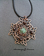 Pendant with zoisite by nastya-iv83 on deviantART@北坤人素材