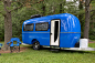 This retro-styled aluminized fiberglass camper makes this design lightweight, corrosion-resistant and last a lifetime! : If you have been struggling with wood and steel campers that have a short lifespan and are heavy to drag behind your vehicle, spare a 