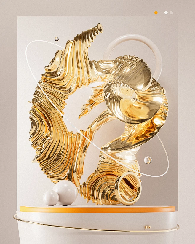 3D abstract art artwork CGI color Digital Art geometric Render t (6)-花瓣网