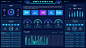 大数据可视化智慧社区深色科技大气大屏展示 