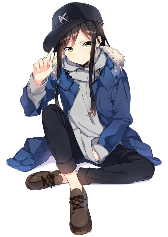 二次元少女免扣png