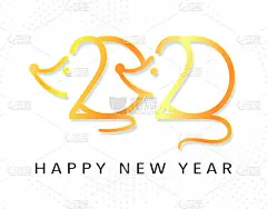 2020,鼠年,春节,活力,事件,贺卡,传单,新年前夕,目录,简单