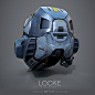 LOCKE, Marcel Kaiser : High Poly 3D study of the Spartan Locke helmet design originally created by 343 Industries for Halo 5. Containing Modeling, UV, Texturing and Rendering. There’re a few differences to the original, especially in shader distribution a