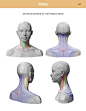 Angles of female neck