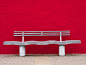 Red Wall Wavy Seat