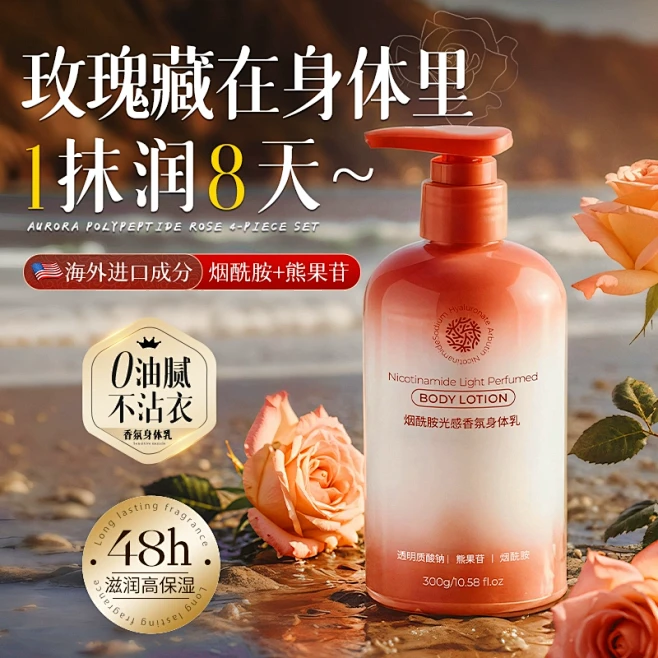 烟酰胺身体乳保湿滋润秋冬补水美持久留香白...