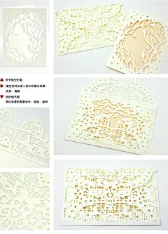 byears白夜原创镭射纸雕镂空创意贺卡表白感恩教师节生日小卡片-淘宝网