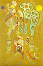 瓦西里·康定斯基，现代抽象艺术在理论和实践上的奠基人。与彼埃·蒙德里安和马列维奇一起，被认为是抽象艺术的先驱。毫无疑问，康定斯基是最著名的。他还与其他人共同成立了一个为时不长但很有影响力的艺术团体“蓝骑士”。康定斯基的绘画售价曾近一千五百万美元。