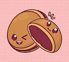 食物料理矢量插图