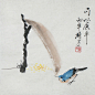禅意趣味国画小品花鸟画家梅石原创书画作品手绘真迹字画画心原稿-淘宝网