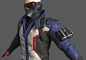 OVERWATCH Fan art - Soldier:76, Eric Yin : Mesh created in MAYA,sculpted details in Zbrush,textures are created in Substance Painter and rendered by using Arnold.I use XGen to create hair in MAYA,it's good enough to me,but it really needs to pay lots of t