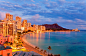  威基基海滩（Waikiki Beach），檀香山，夏威夷
