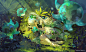 Anime 7687x4669 long hair anime girls grass leaves watermarked green eyes looking at viewer green pointy ears Genshin Impact Nahida (Genshin Impact)