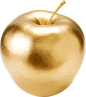 png免抠水果金苹果透明素材